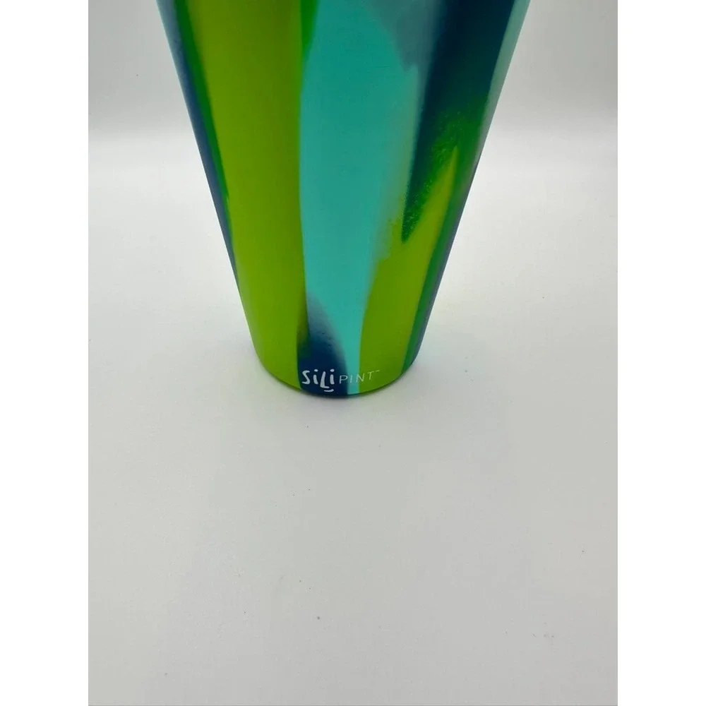 Silipint Pensacola Florida Silicone Pint Glass Set Tie Dye Unbreakable Cups 16oz